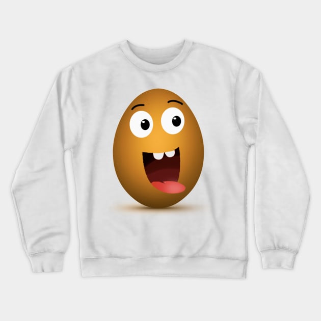 Funny Egg Tshirt Crewneck Sweatshirt by  Chirido_Bin